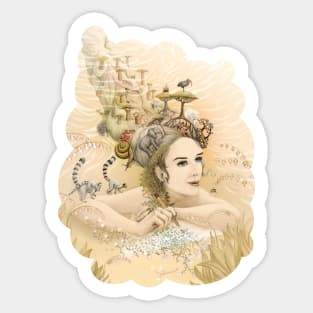 Animal princess Sticker